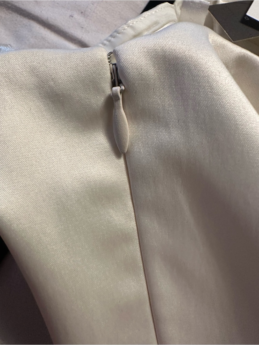 The Limited Cream One-Shoulder Sheath Dress with Shoulder Ruffle - Picture 9 of 12